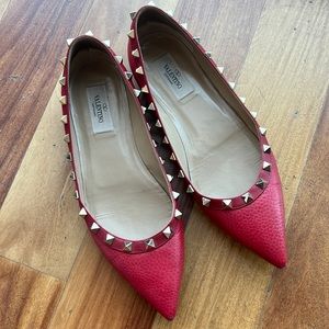 Valentino Garavani Rockstud ballerina flat 38